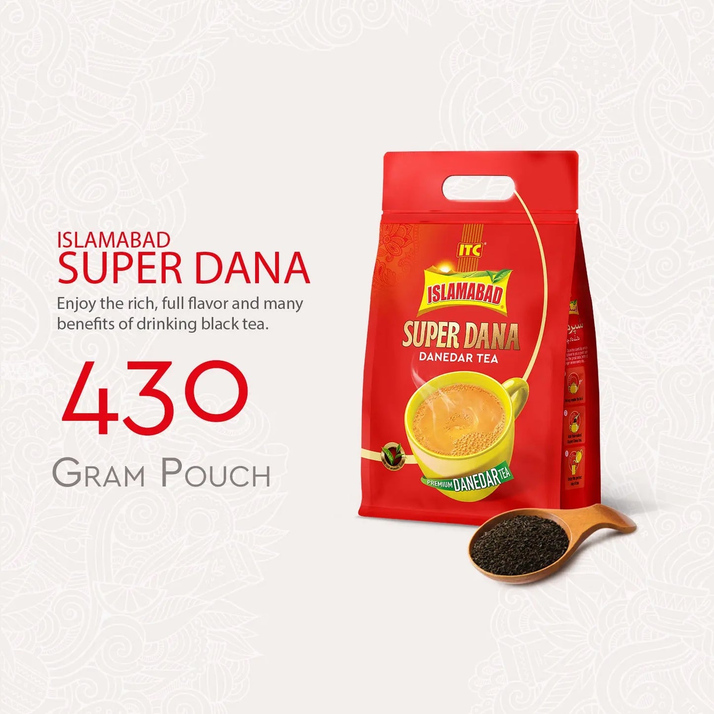 Islamabad Tea Super Dana 430 Gram Pouch Islamabad Tea Company