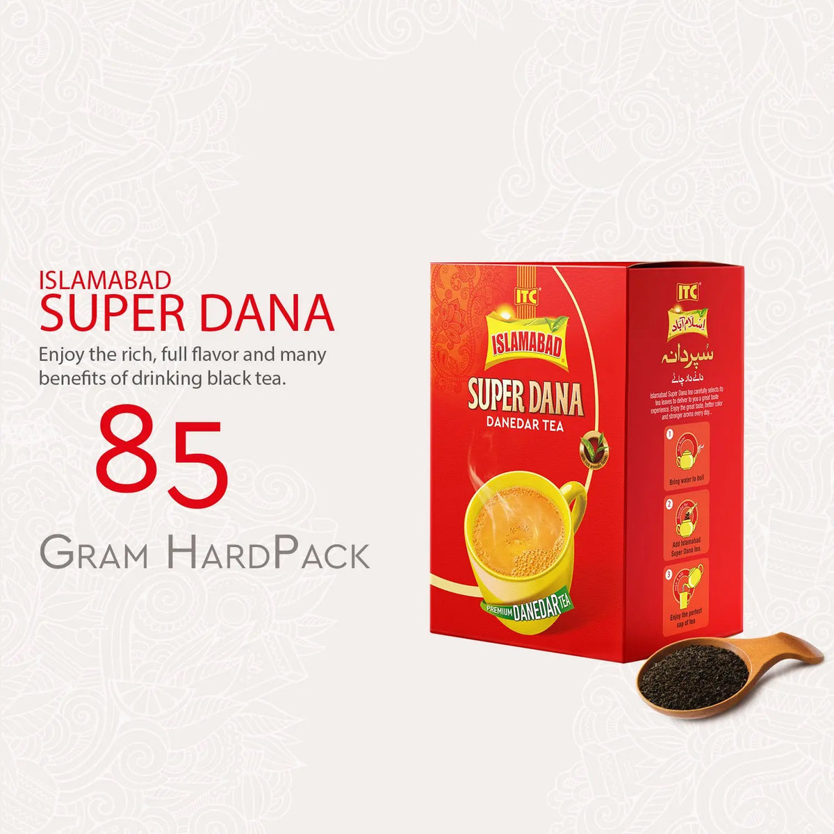 Islamabad Tea Super Dana 85 Gram Hard Pack Islamabad Tea Company