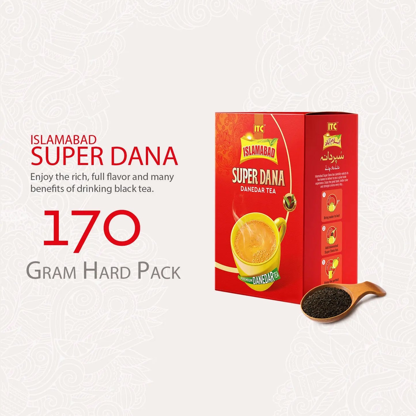 Islamabad Tea Super Dana 170 Gram Hard Pack Islamabad Tea Company
