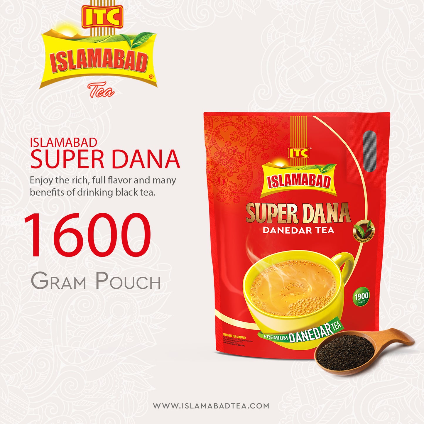 Islamabad Tea Super Dana 1600 Gram Pouch