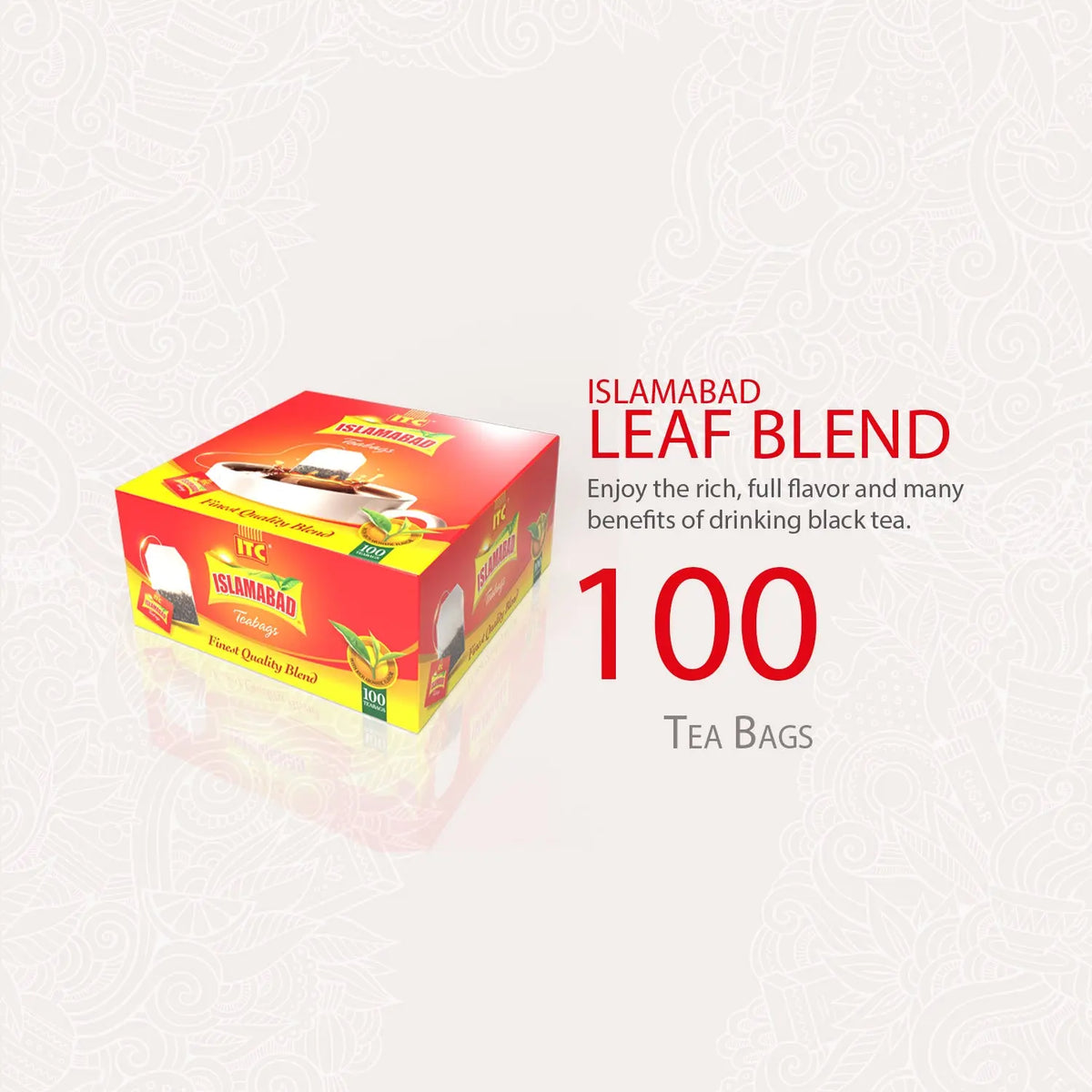 Islamabad Tea - 100 Tea Bags Islamabad Tea Company